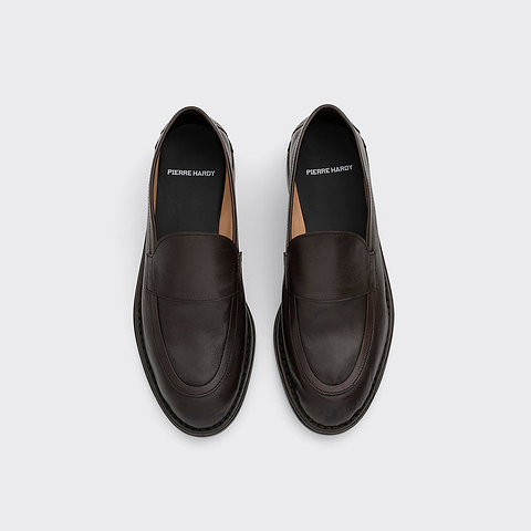 Pierre Hardy NOTO LOAFER, soft loafer in dark brown kangaroo leather, vue 2