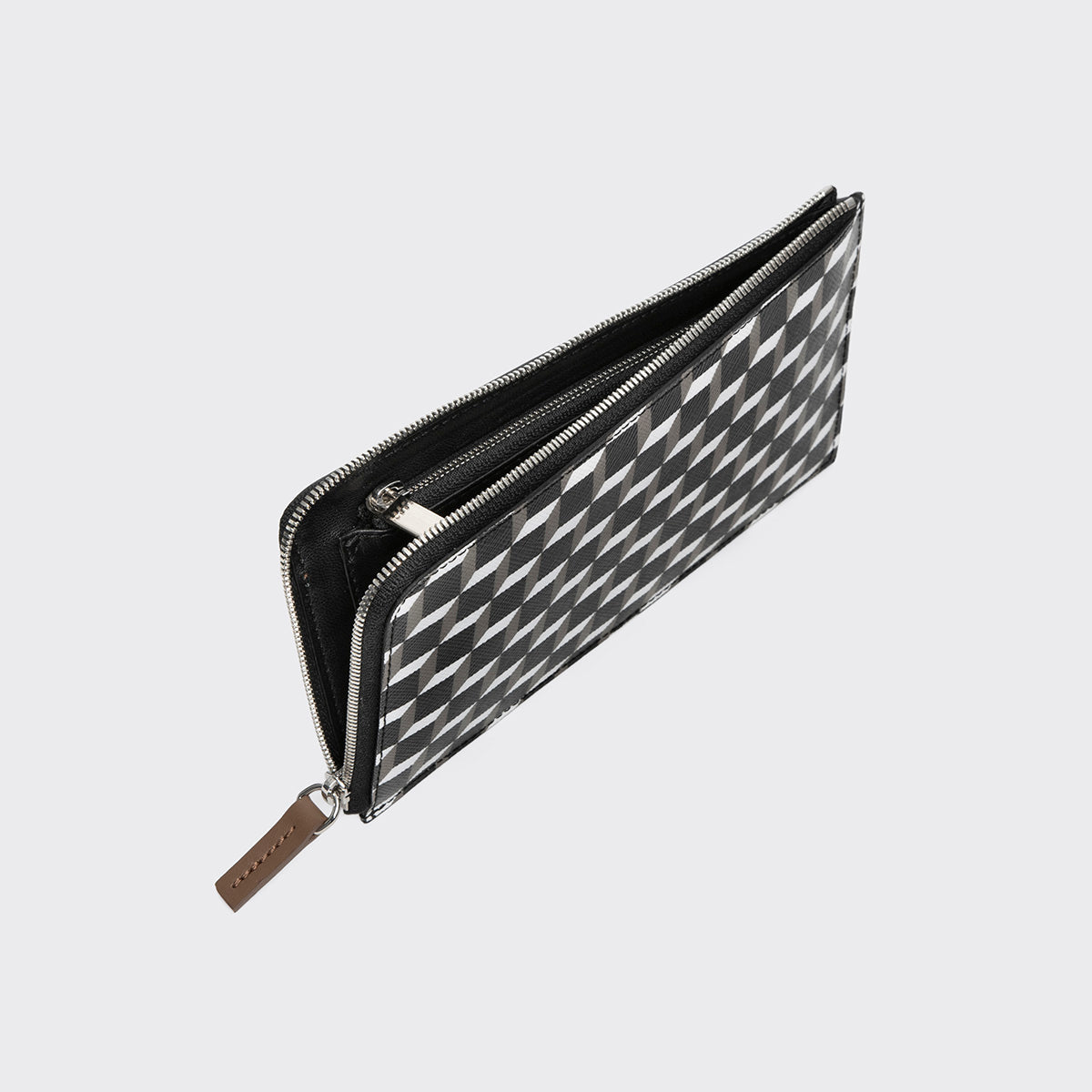 Pierre Hardy PALATINE WALLET, cube perspective coated canvas and camel calfskin, vue 2