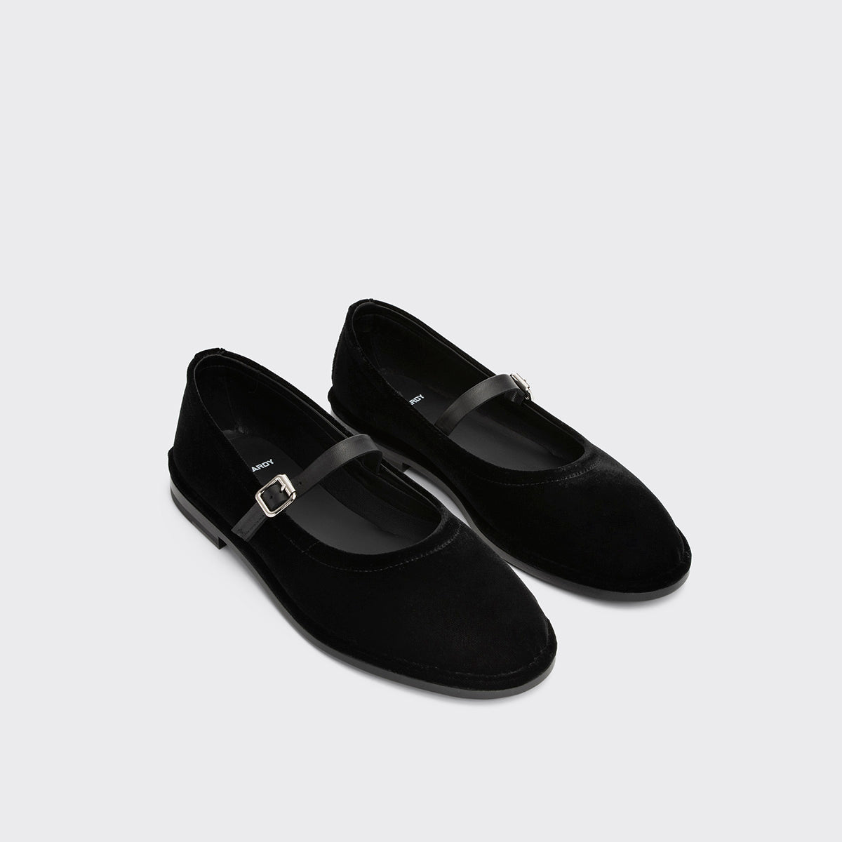 Pierre Hardy TRISH BALLERINA, lambskin and black suede, vue 6