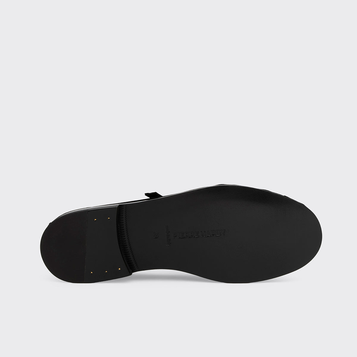 Pierre Hardy TRISH BALLERINA, lambskin and black suede, vue 8