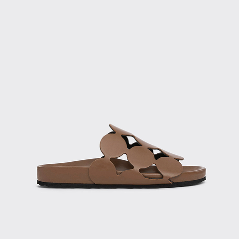 Pierre Hardy BEACH BULLES, camel calfskin
