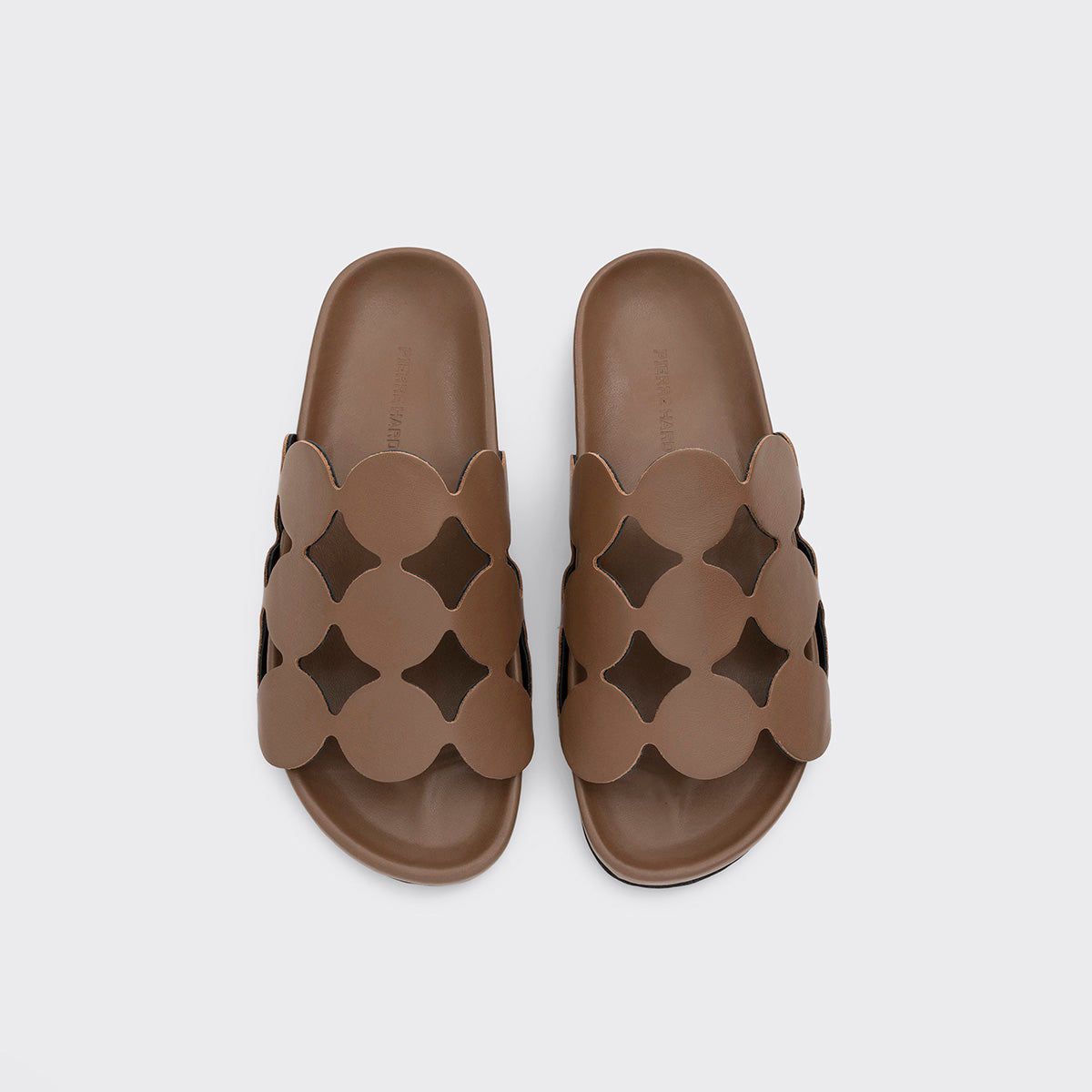 Pierre Hardy BEACH BULLES, camel calfskin, vue 2
