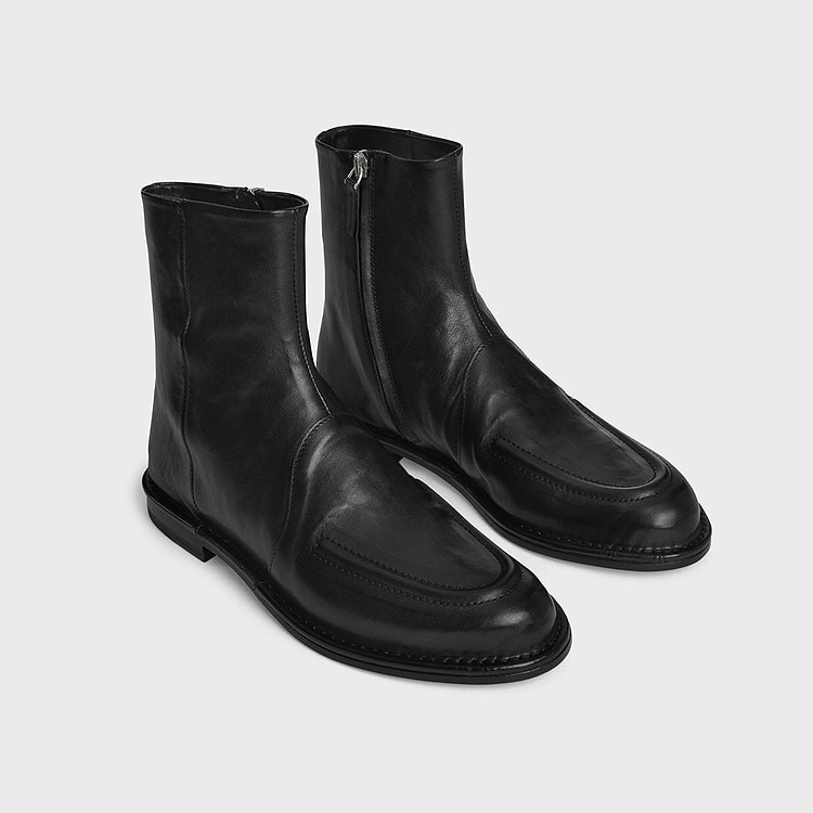 Pierre Hardy BOTTINES NOTO, cuir de kangourou noir, vue 4