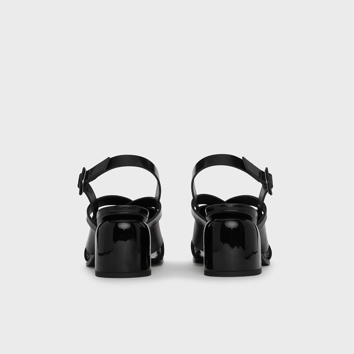 ALPHA CROSS HEELED SANDAL