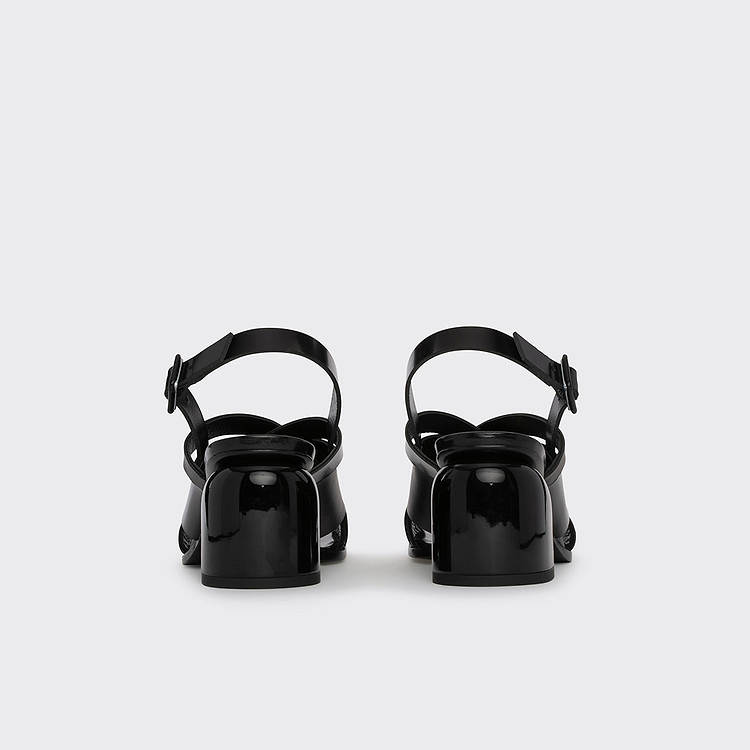 ALPHA CROSS HEELED SANDAL