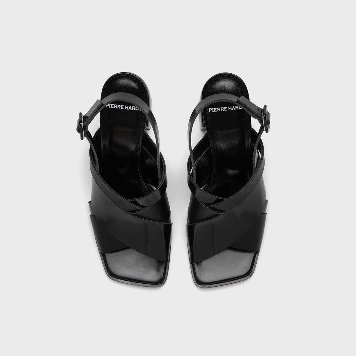 ALPHA CROSS HEELED SANDAL
