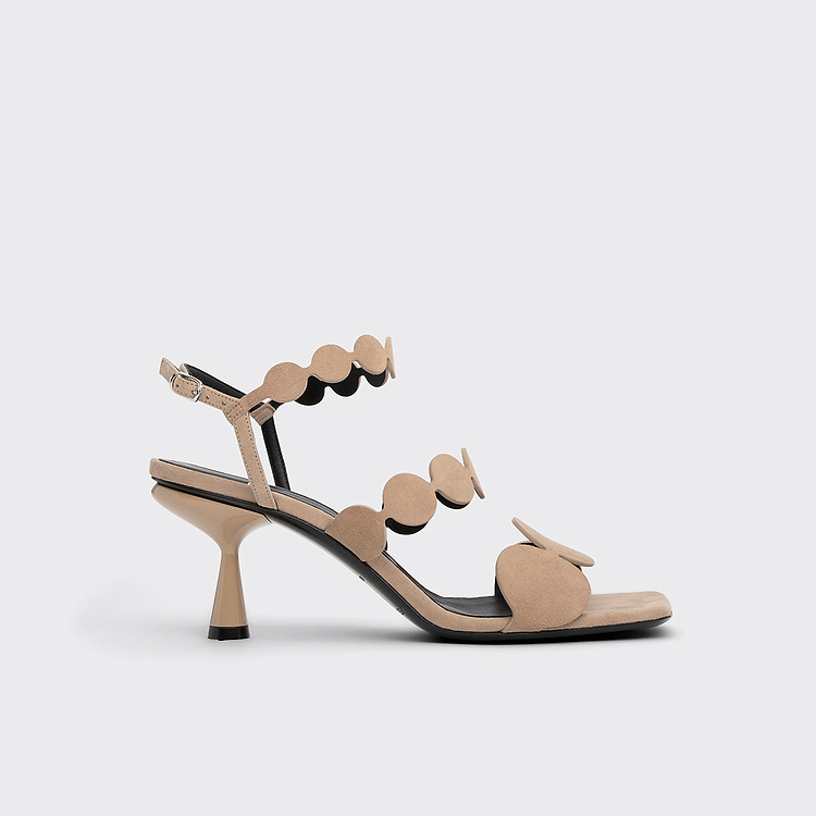 MULTI BULLE LAVA HEELED SANDAL