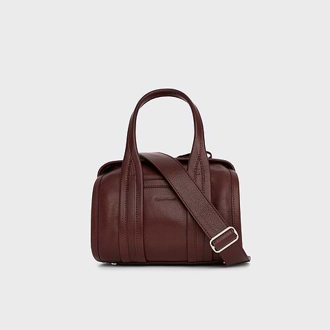 Pierre Hardy SAC MICRO CAB, cuir de chèvre grainé bordeaux
