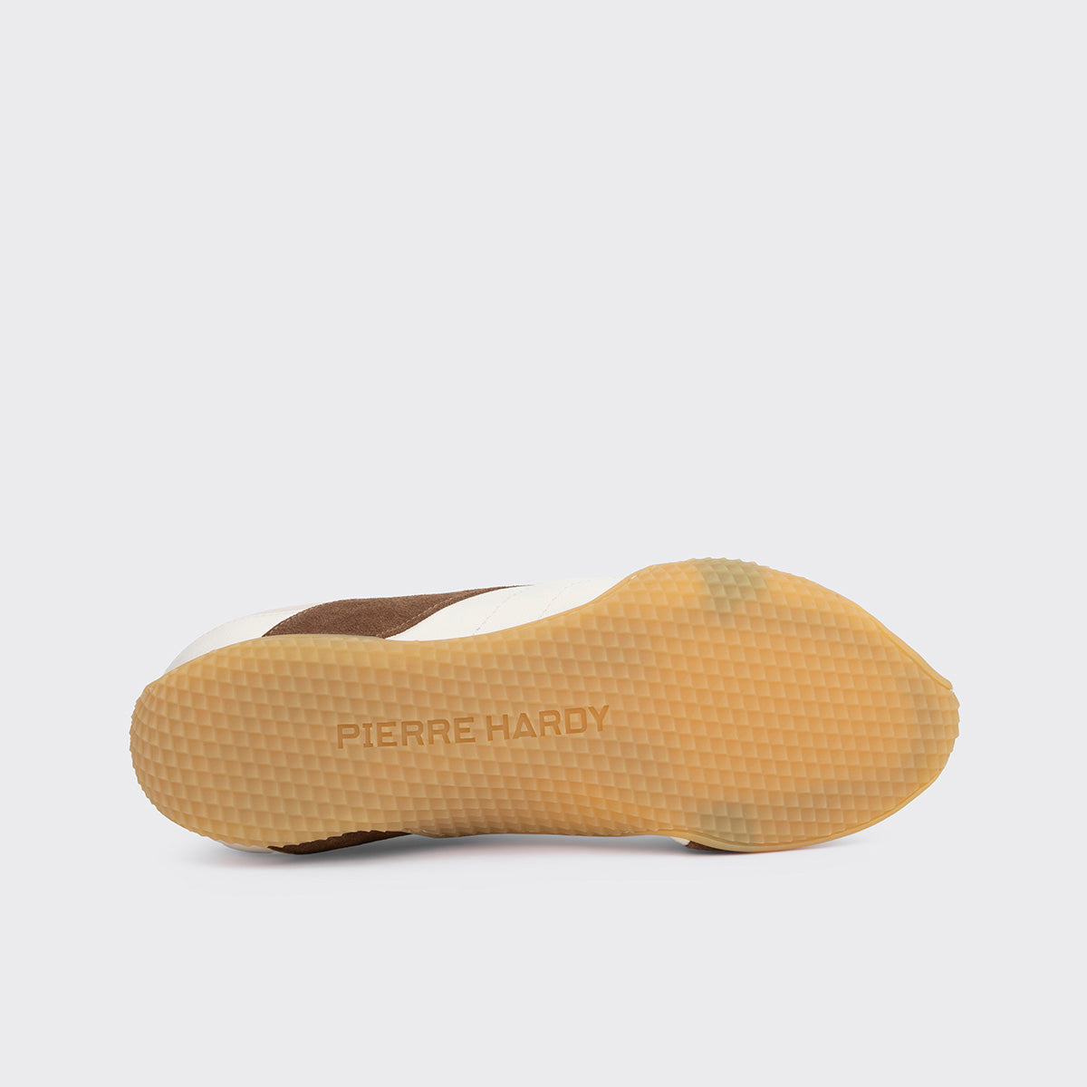 Pierre Hardy JUMP SNEAKERS, white calfskin and brown and off-white suede calfskin, vue 6