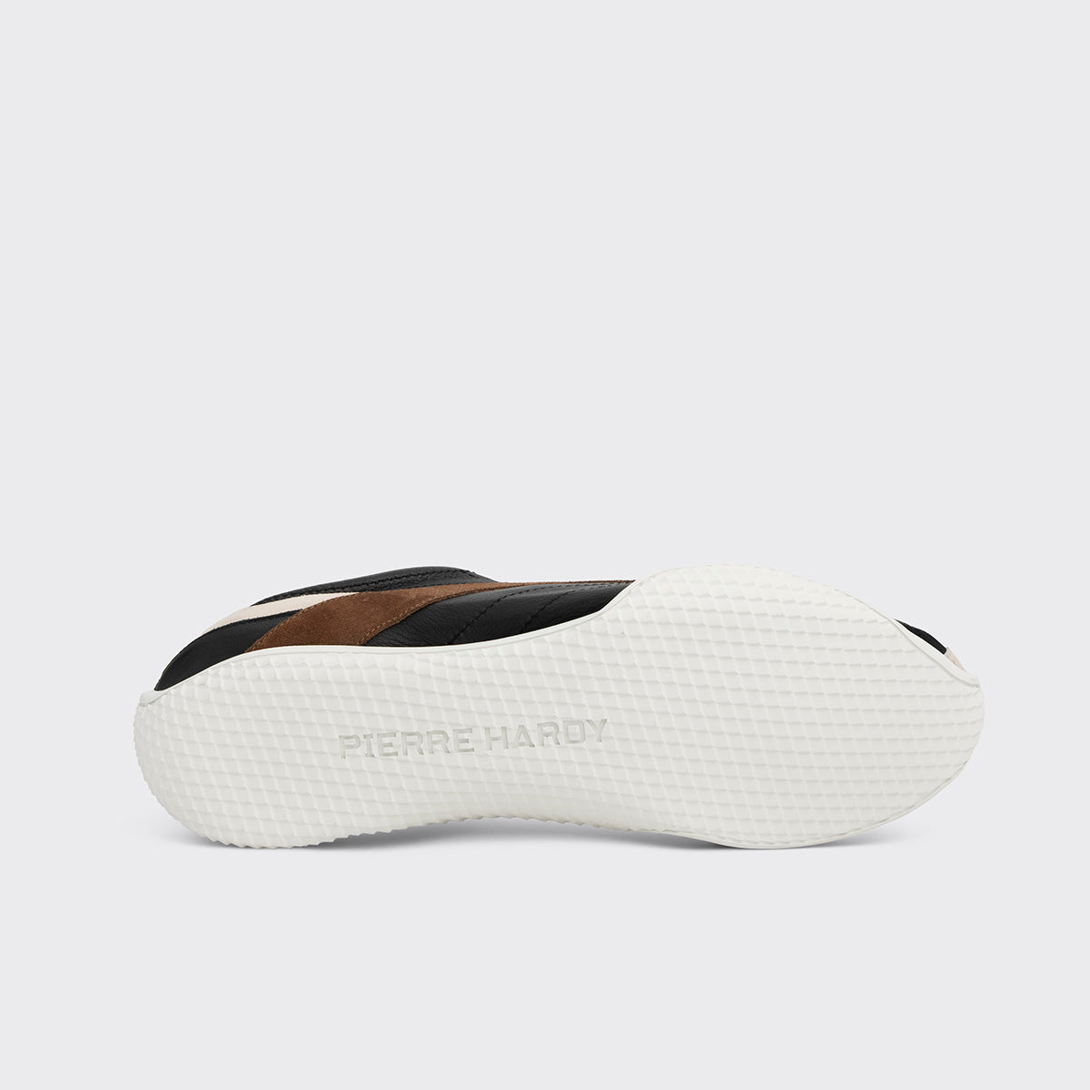 Pierre Hardy JUMP SNEAKERS, black calfskin and brown and off-white suede calfskin, vue 4