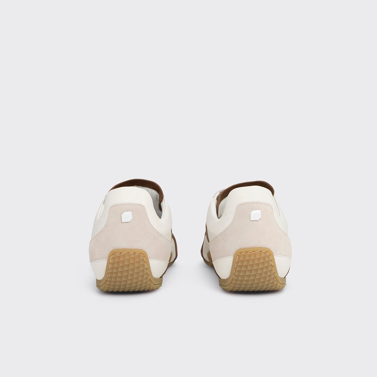 Pierre Hardy JUMP SNEAKERS, white calfskin and brown and off-white suede calfskin, vue 7