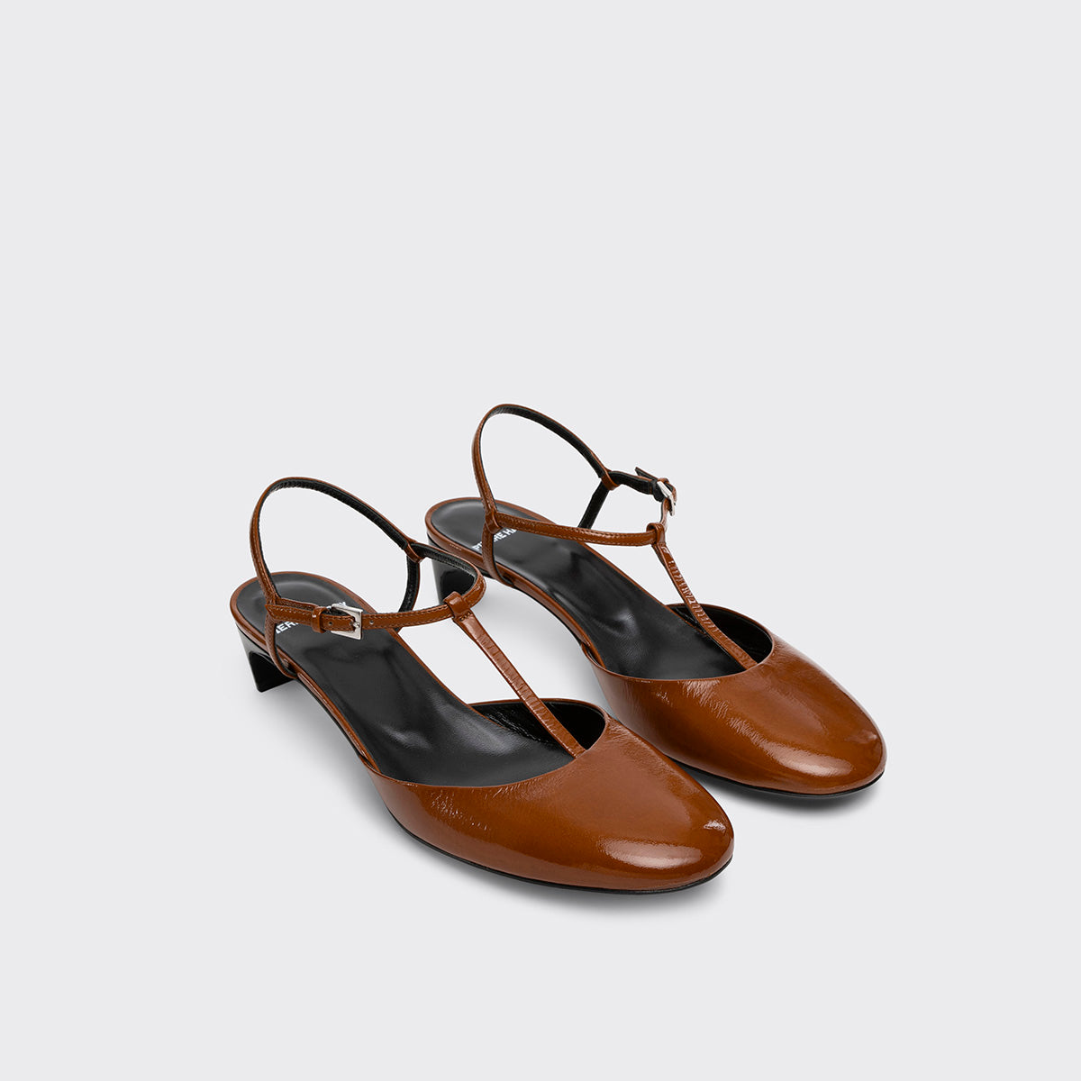 Pierre Hardy DANIELLE PUMP, havana patent kidskin, vue 6