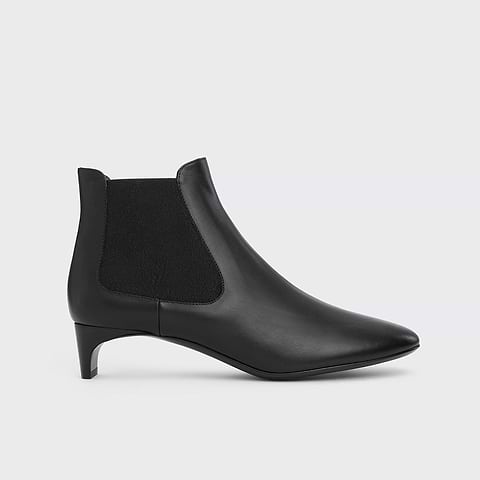 Pierre Hardy BOTTINES CHELSEA CLAUDE, black calfskin