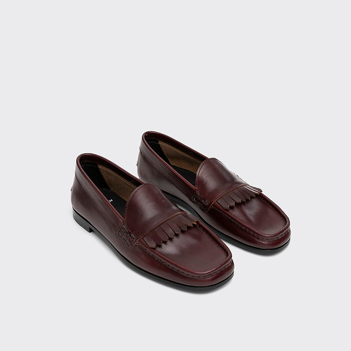 Pierre Hardy ETHAN LOAFER, burgundy calfskin, vue 5