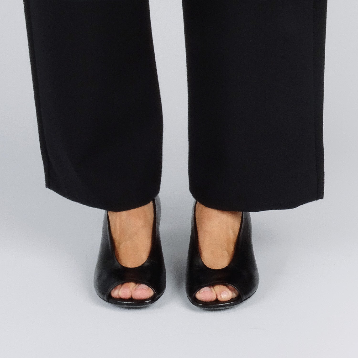 Pierre Hardy KAREN PUMP PEEP TOE, black crinkled calfskin, vue 4