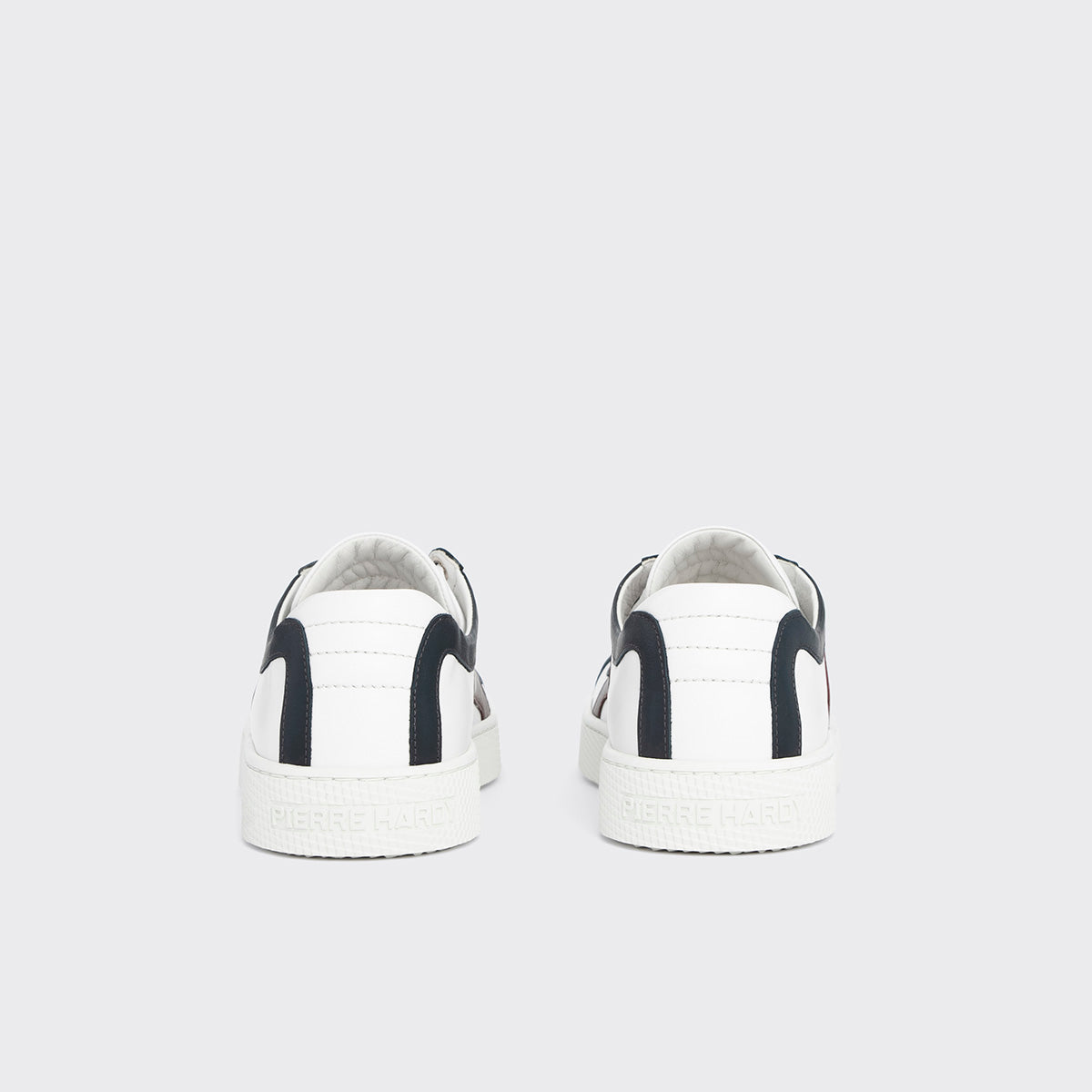 Pierre Hardy BASKETS ALPHA - FEMME, cuir de veau blanc, vert, bleu marine et bordeaux, vue 6