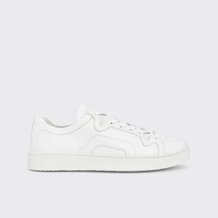 Pierre Hardy BASKETS ALPHA - FEMME, cuir de veau blanc