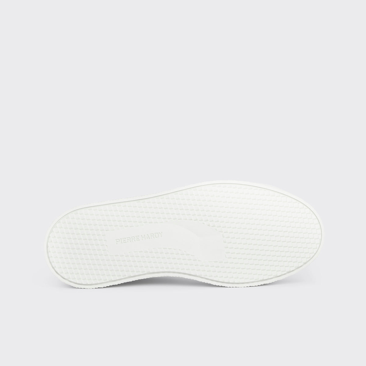 Pierre Hardy BASKETS ALPHA - FEMME, toile de nylon bordeaux et cuir de veau velours blanc, vue 10