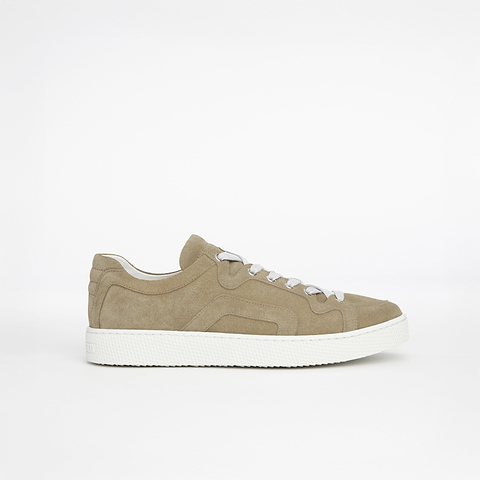 Pierre Hardy ALPHA SNEAKERS - WOMEN, sand suede calfskin