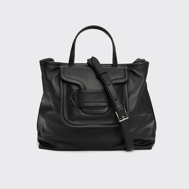 Pierre Hardy ALPHA DAY TOTE, black calfskin