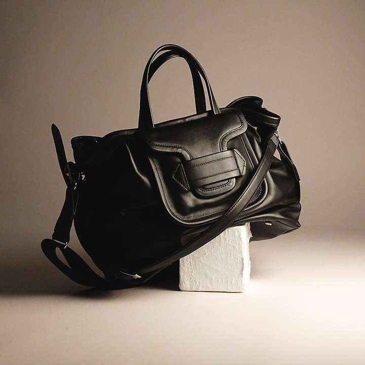 Pierre Hardy ALPHA DAY TOTE, black calfskin, vue 10