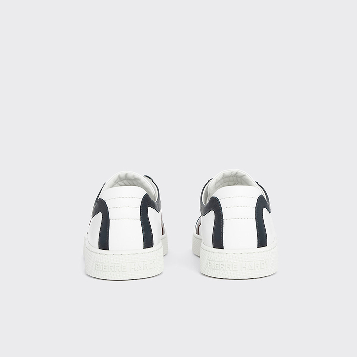 Pierre Hardy ALPHA SNEAKERS - MEN, white, green, navy blue and burgundy calfskin, vue 6