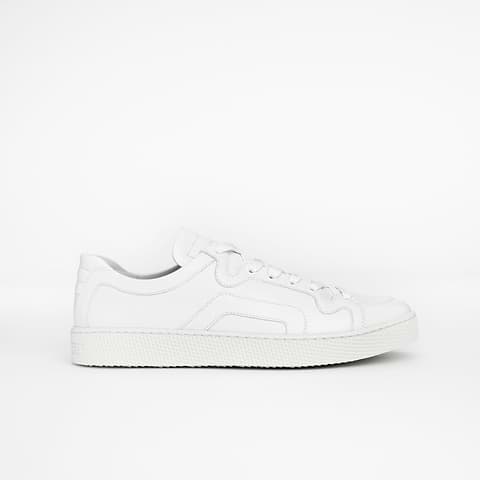 Pierre Hardy BASKETS ALPHA - HOMME, cuir de veau blanc