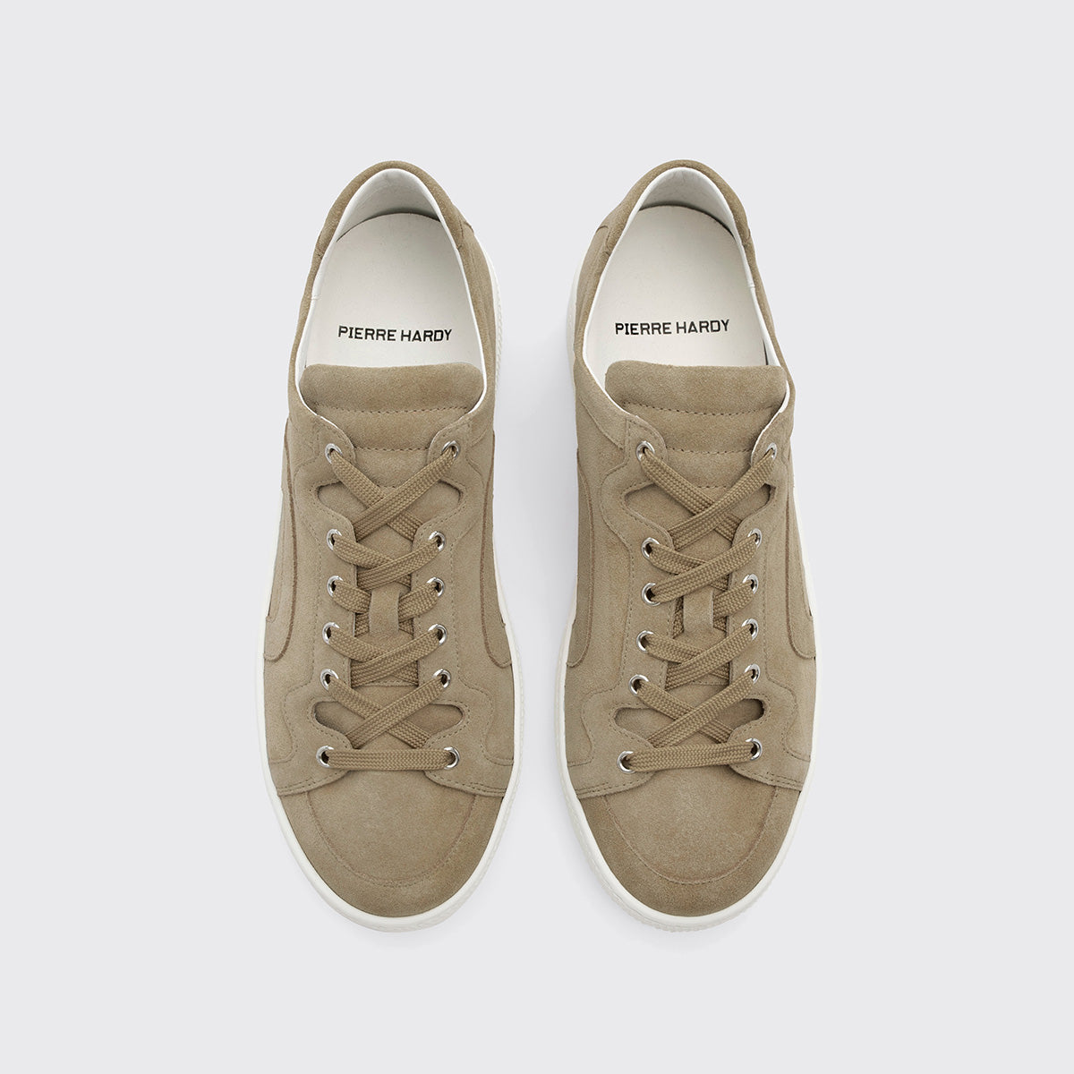Pierre Hardy ALPHA SNEAKERS - MEN, sand suede calfskin, vue 3