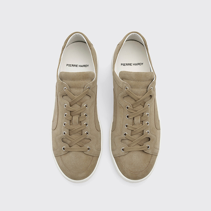 Pierre Hardy ALPHA SNEAKERS - MEN, sand suede calfskin, vue 3