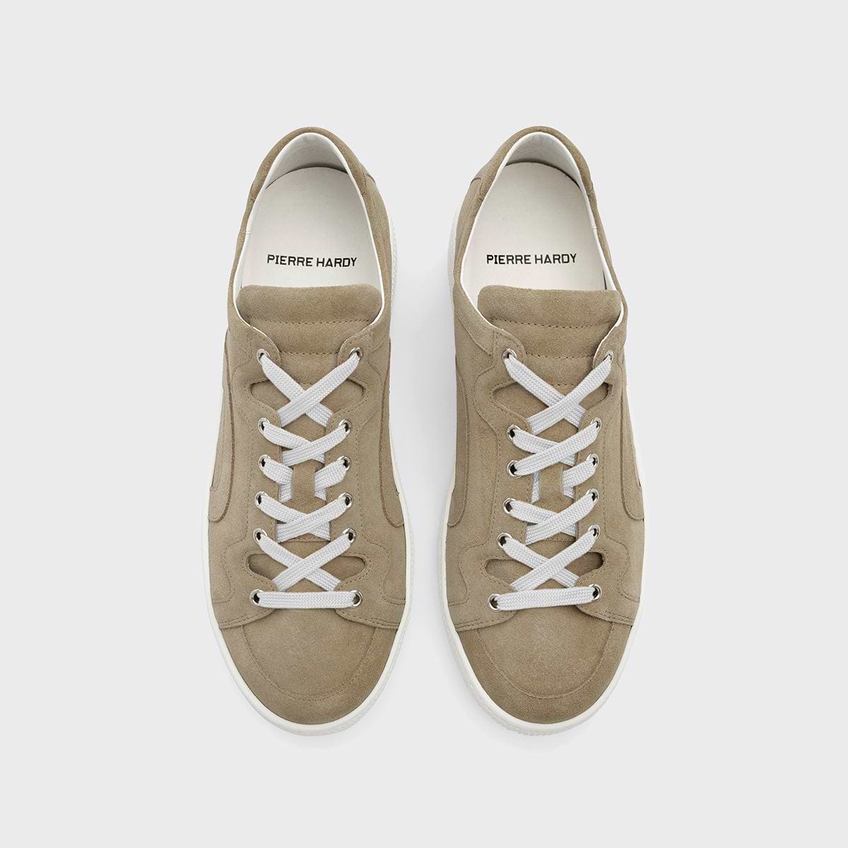 Pierre Hardy ALPHA SNEAKERS - MEN, sand suede calfskin, vue 2