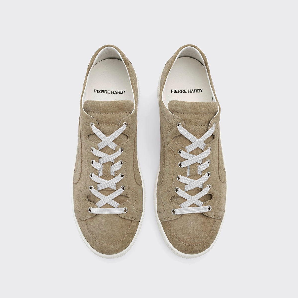 Pierre Hardy ALPHA SNEAKERS - MEN, sand suede calfskin, vue 2