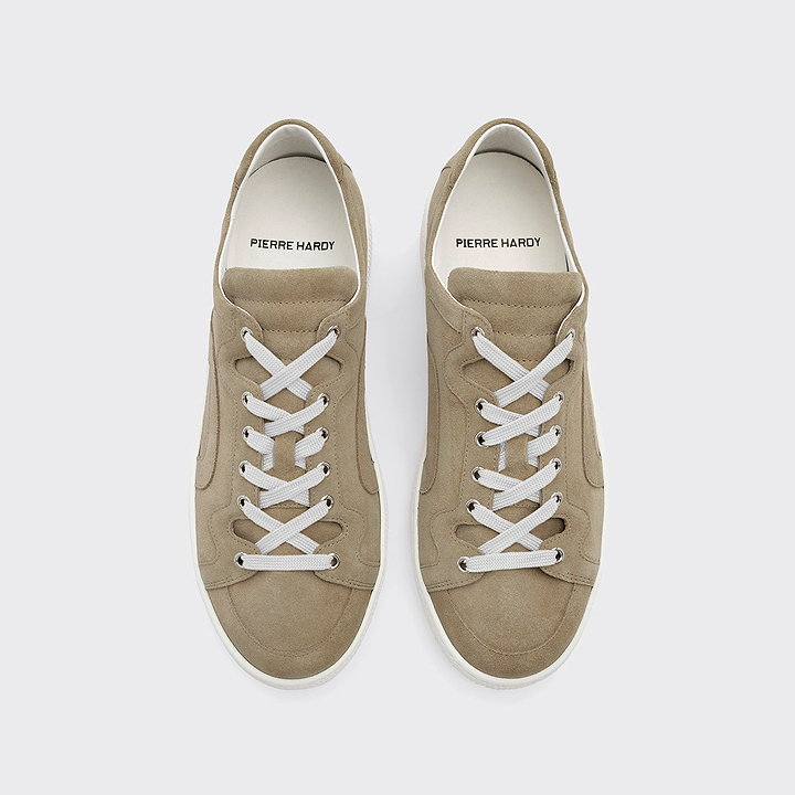 Pierre Hardy ALPHA SNEAKERS - MEN, sand suede calfskin, vue 2