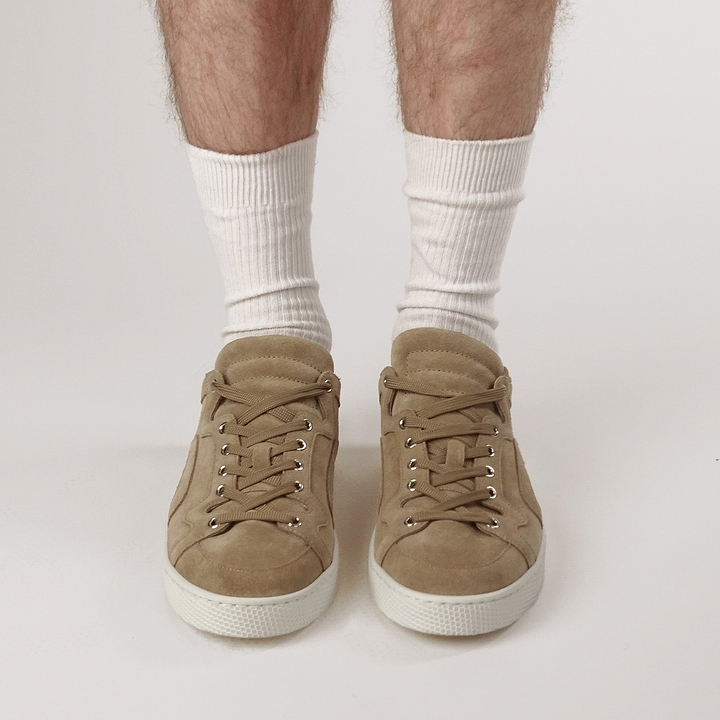 Pierre Hardy ALPHA SNEAKERS - MEN, sand suede calfskin, vue 4