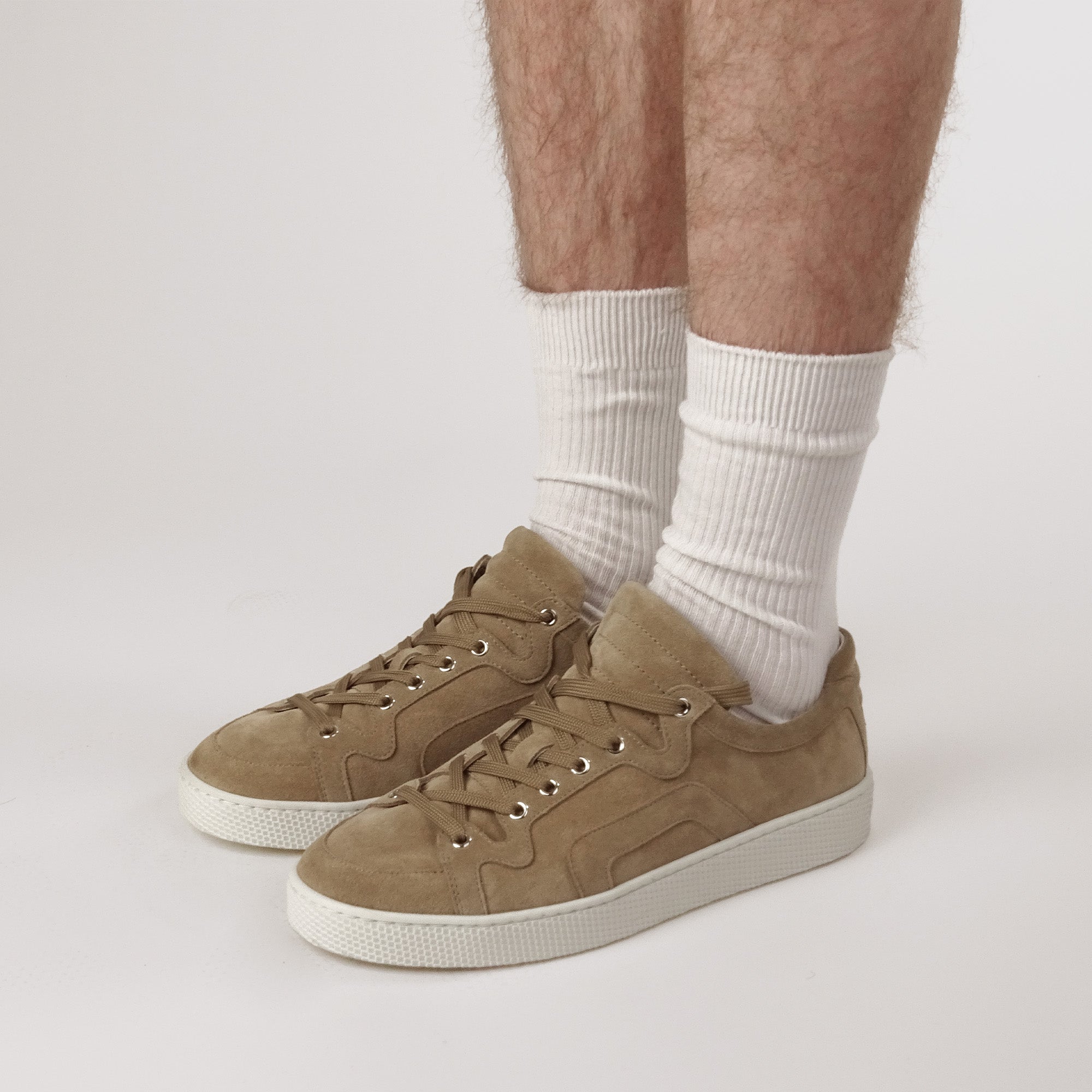 Pierre Hardy ALPHA SNEAKERS - MEN, sand suede calfskin, vue 5