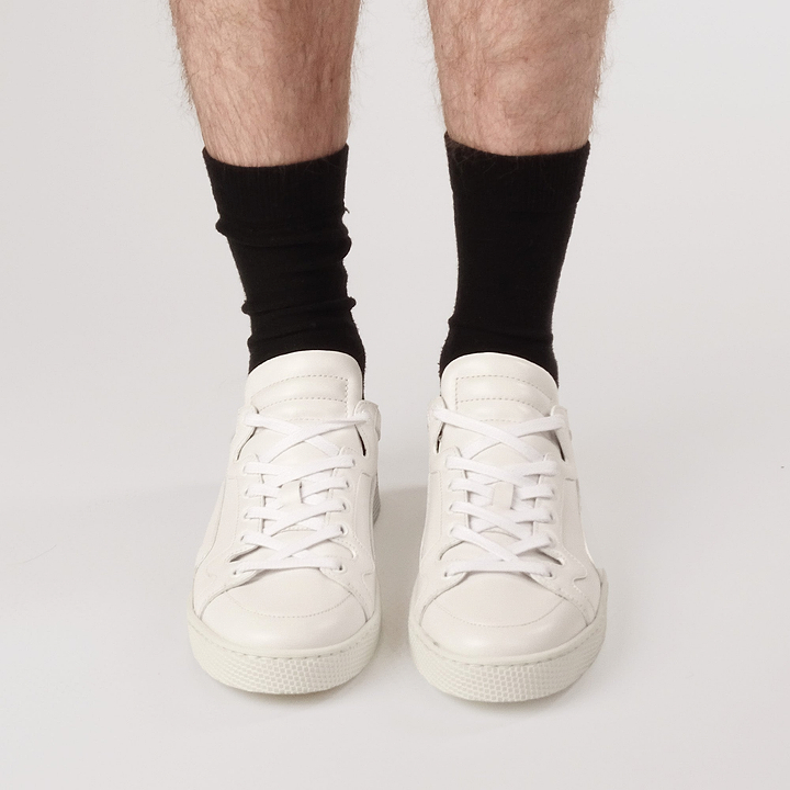 Pierre Hardy BASKETS ALPHA - HOMME, cuir de veau blanc, vue 4