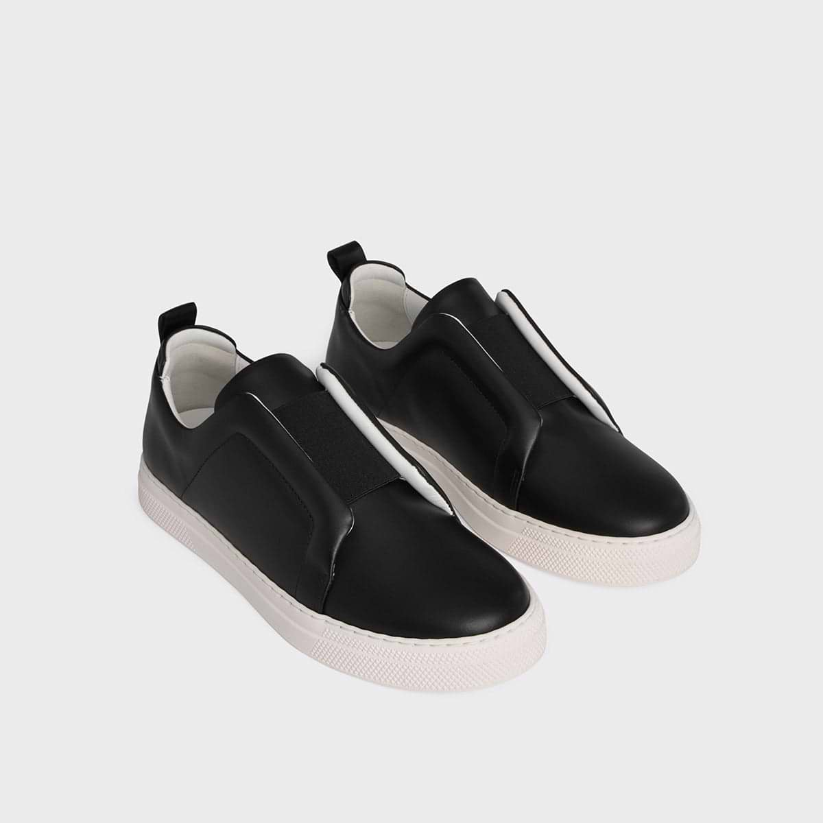 Baskets SLIDER pour femme en cuir de veau noir PIERRE HARDY