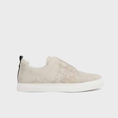Pierre Hardy BASKETS SLIDER, cuir de veau greige