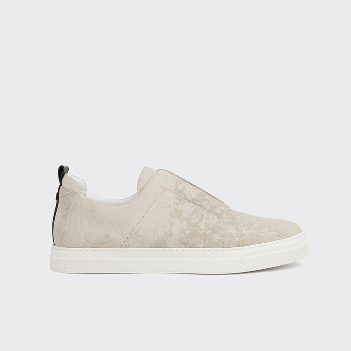 Pierre Hardy SLIDER SNEAKERS, greige calfskin