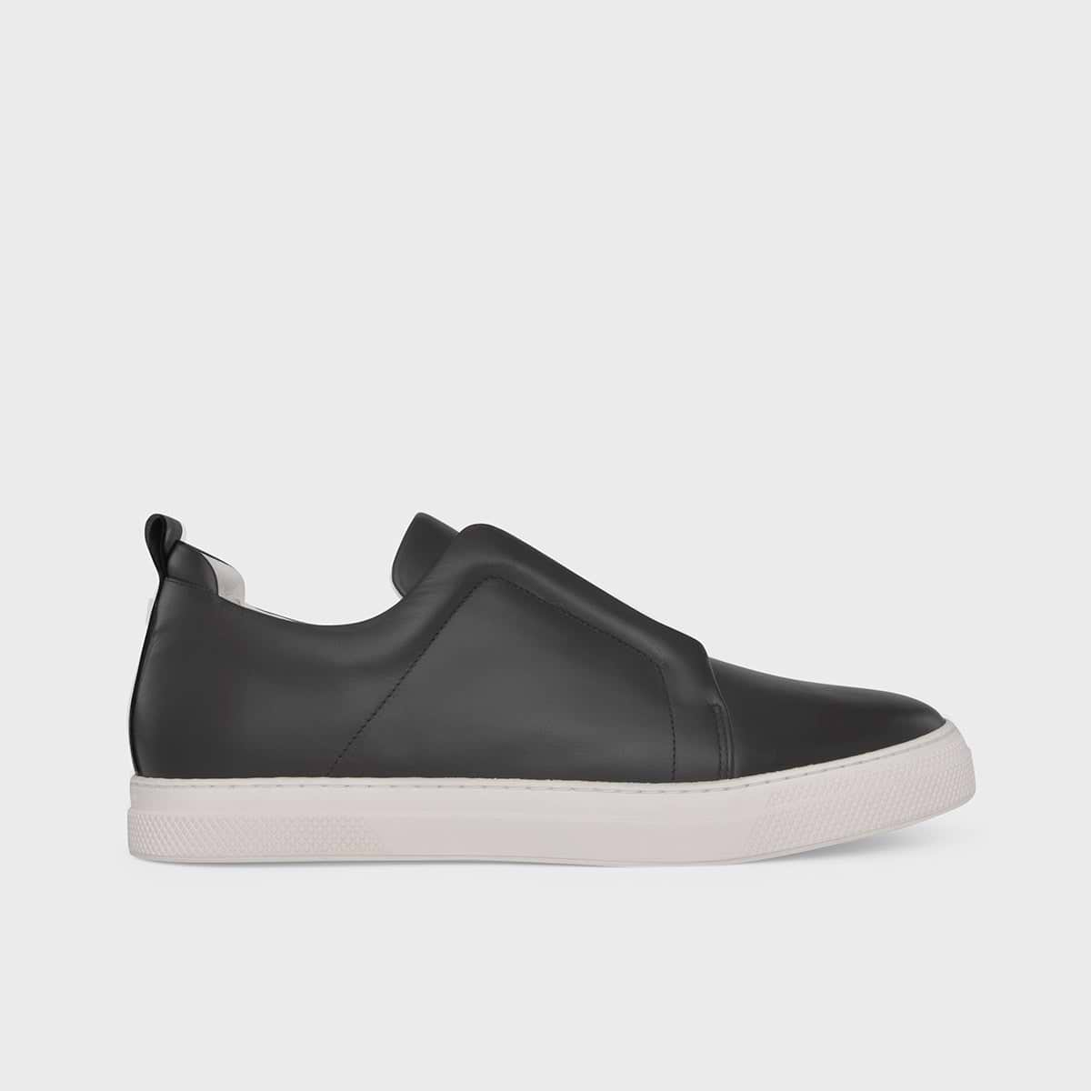 Baskets SLIDER pour homme en cuir noir PIERRE HARDY