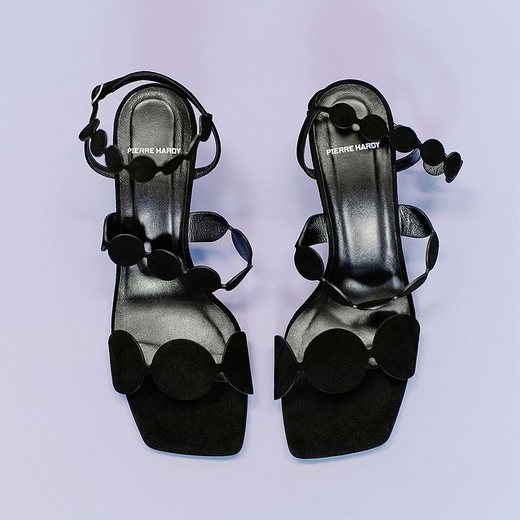 MULTI BULLE LAVA HEELED SANDAL