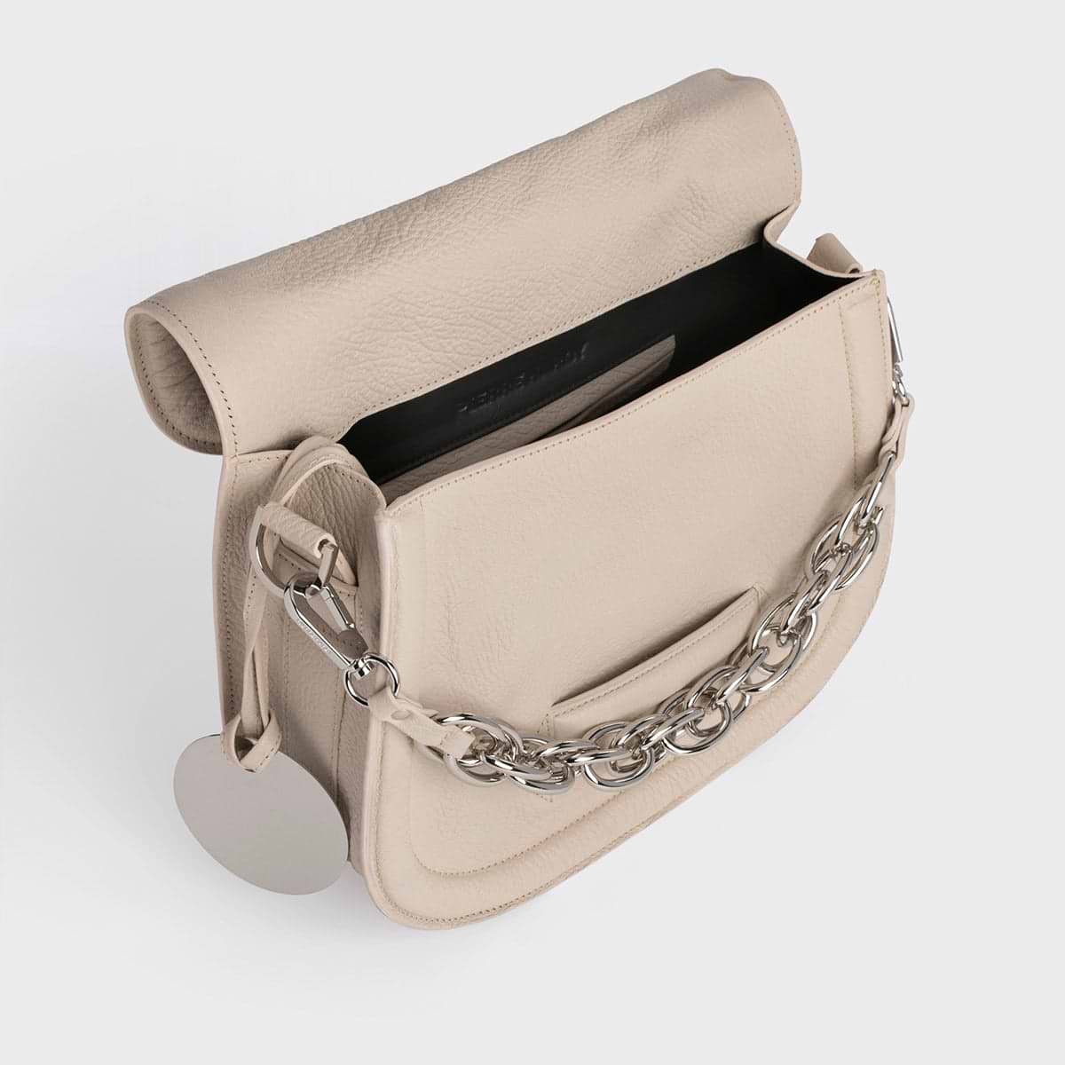 ALPHAVILLE handbag in off white grained kid leather PIERRE HARDY