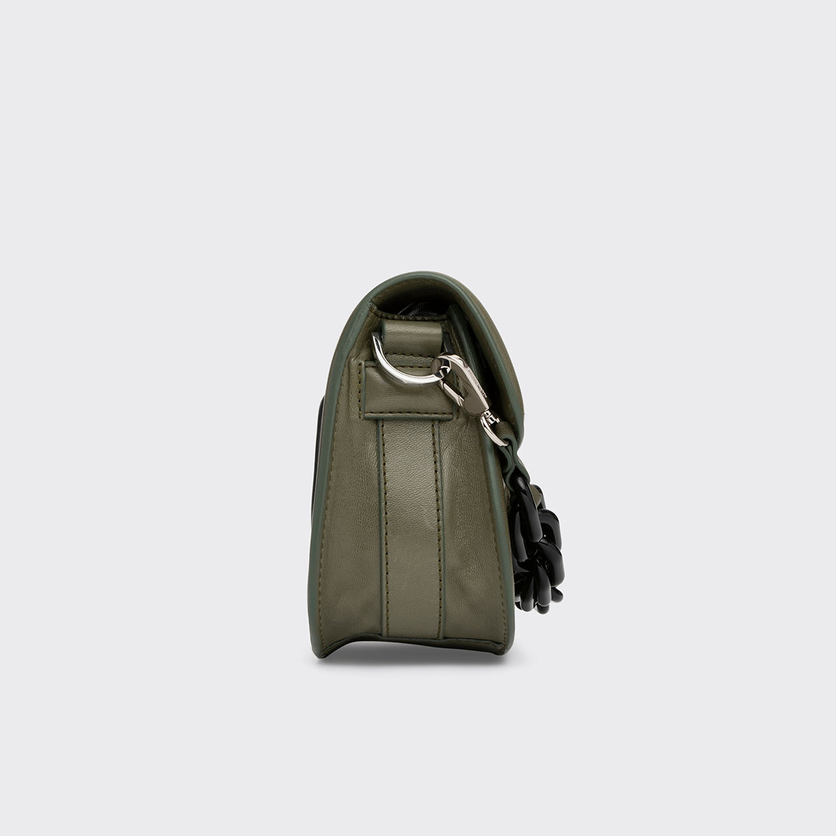 Pierre Hardy MINI ALPHAVILLE BAG, khaki and black kidskin, vue 3