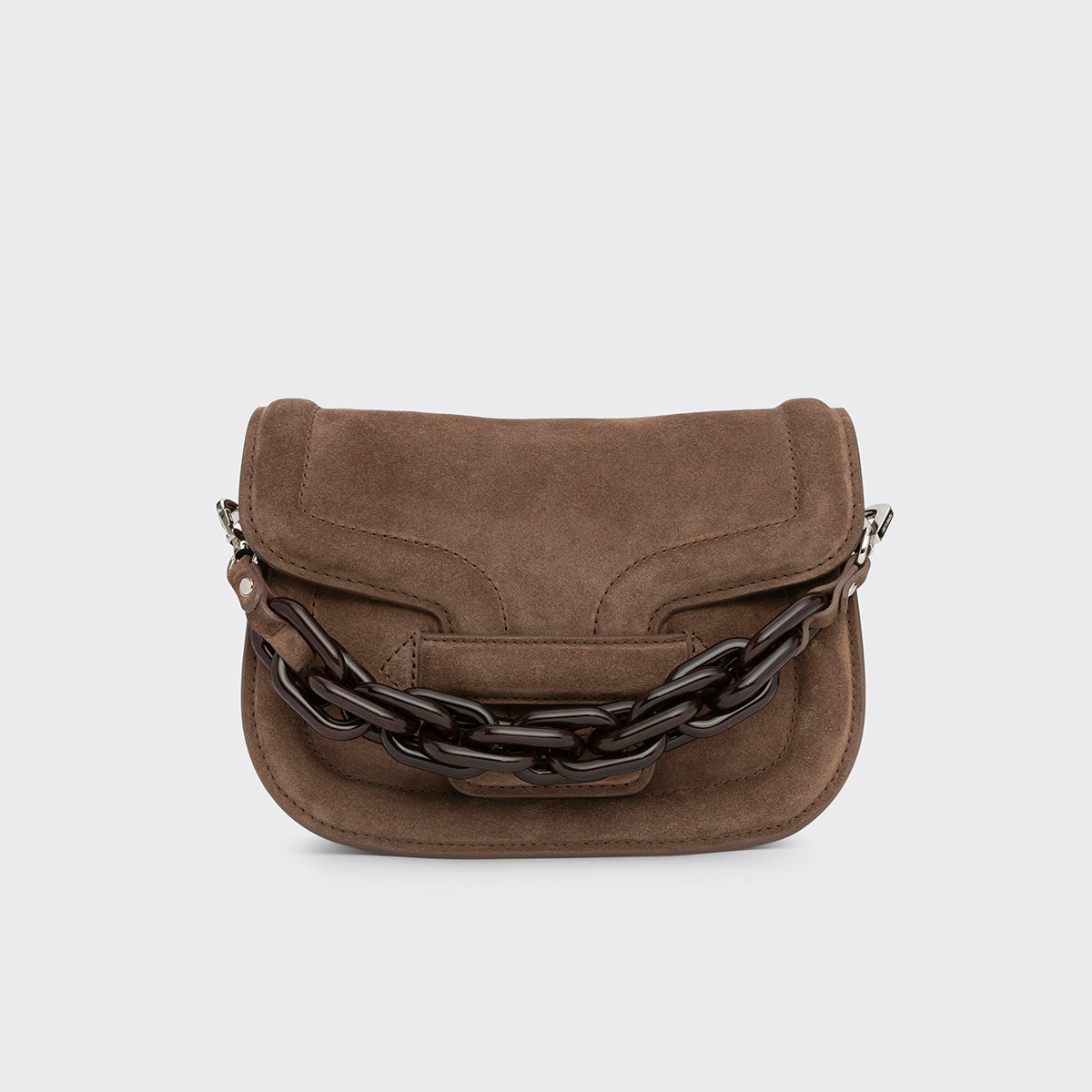 Pierre Hardy MINI ALPHAVILLE BAG, light brown suede calfskin, vue 5