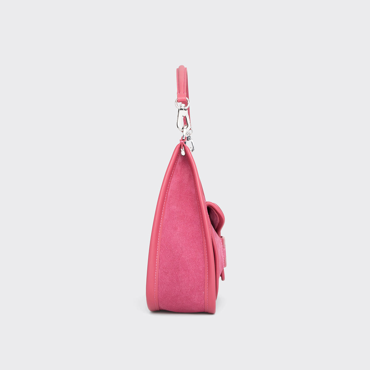 Pierre Hardy SAC ALPHA DAY, cuir de veau velours et cuir de veau rose, vue 3