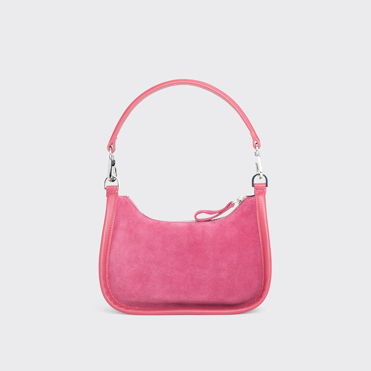 Pierre Hardy SAC ALPHA DAY MINI, cuir de veau velours et cuir de veau rose, vue 7