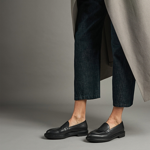 Pierre Hardy MOCASSIN JOHN, cuir de veau noir, vue 2