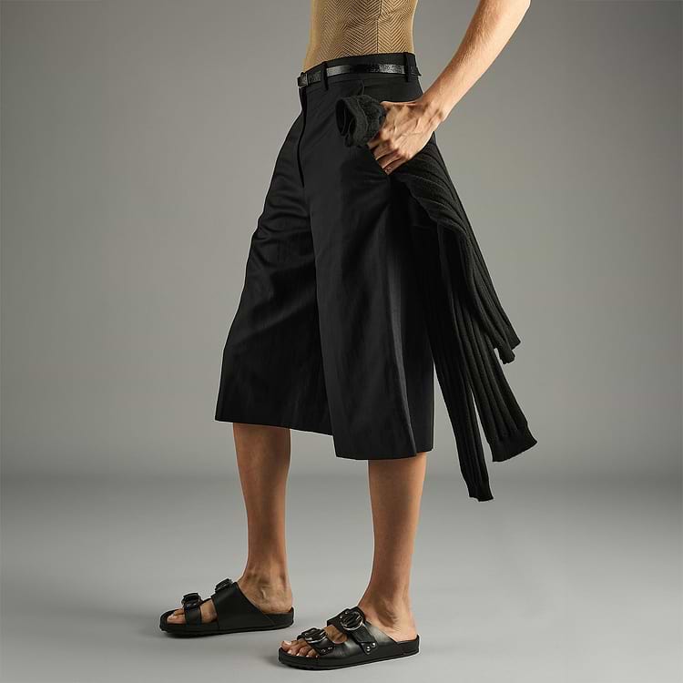 Pierre Hardy MULE PLATE BEACH RIDER, cuir de veau noir, vue 4