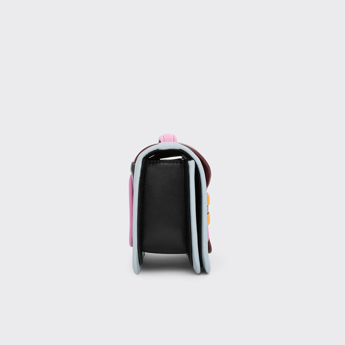 Pierre Hardy ALPHA HANDBAG, black, pink & yellow lambskin and white calfskin, vue 4