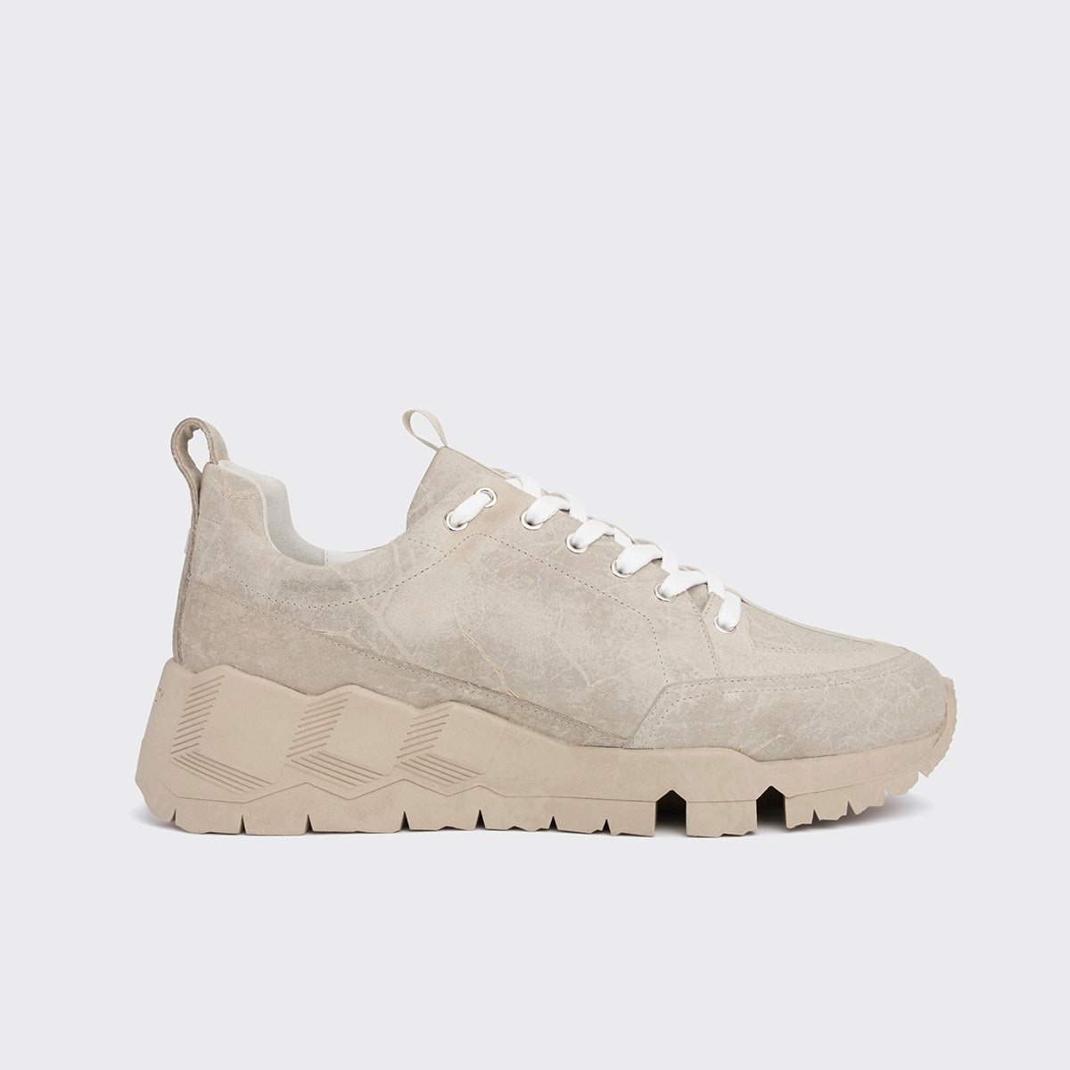 Pierre Hardy STREET LIFE SNEAKERS, greige calfskin