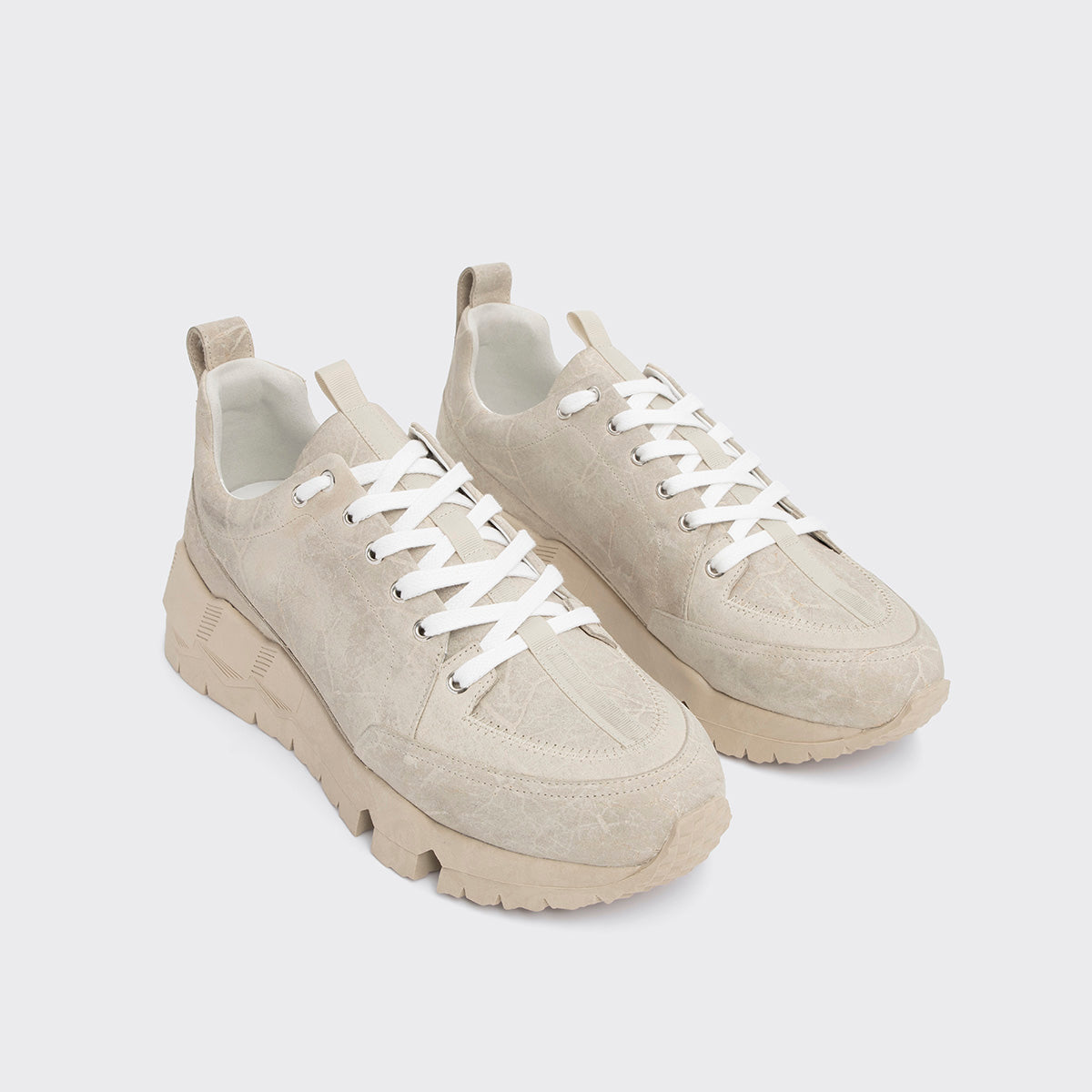 Pierre Hardy STREET LIFE SNEAKERS, greige calfskin, vue 6